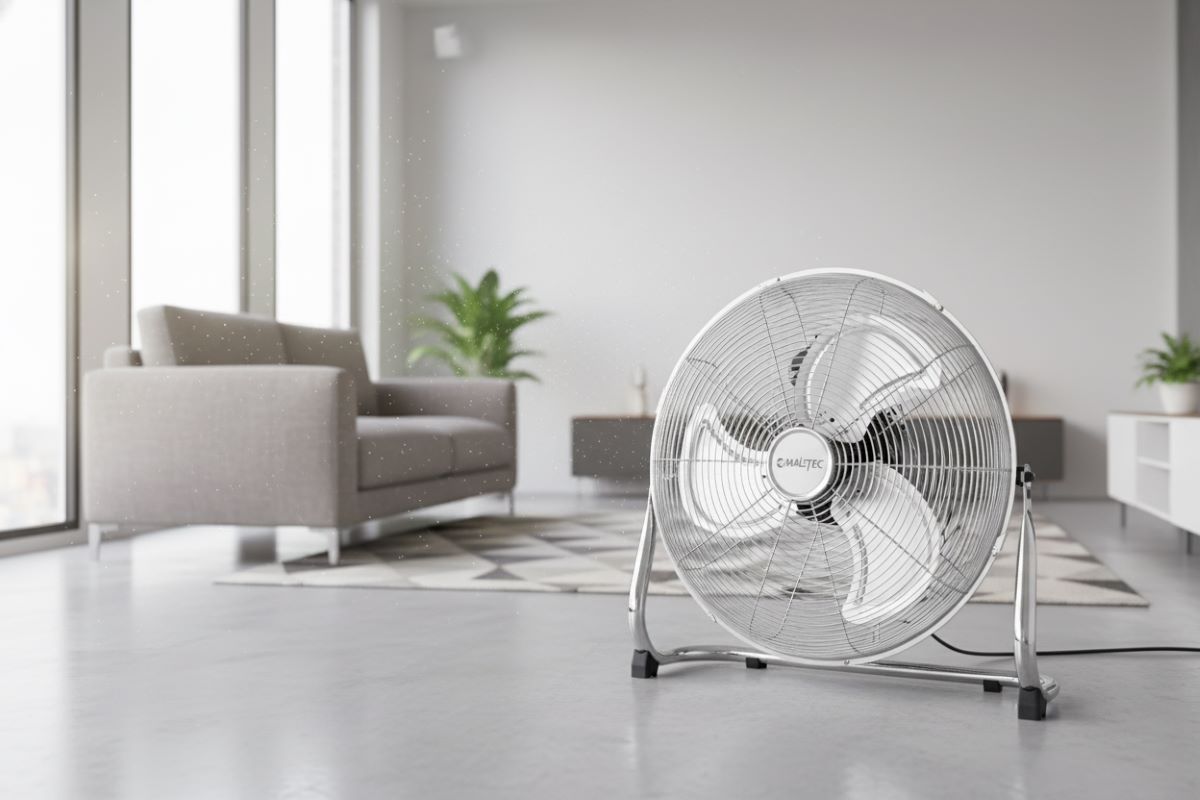MalTec Podlahový ventilátor PV-107653 stříbrný 1